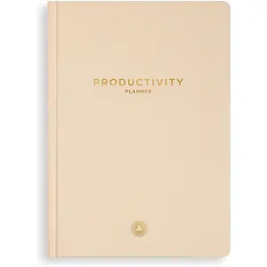 - 3-Month Productivity Planner, Productivity Tools for Time-Management and Mindfulness, Daily To-Do List, A5 Undated Quarterly Planner, Beige (Beige)