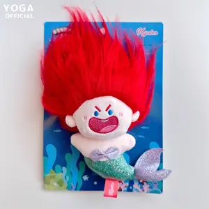 Mermaid fashion cute keychain crazy hair mermaids