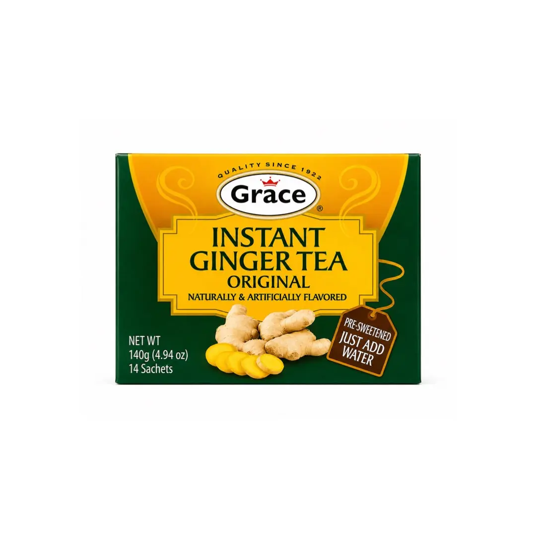 GRACE INSTANT GINGER TEA ORIGINAL 14 SACHETS 4.94OZ