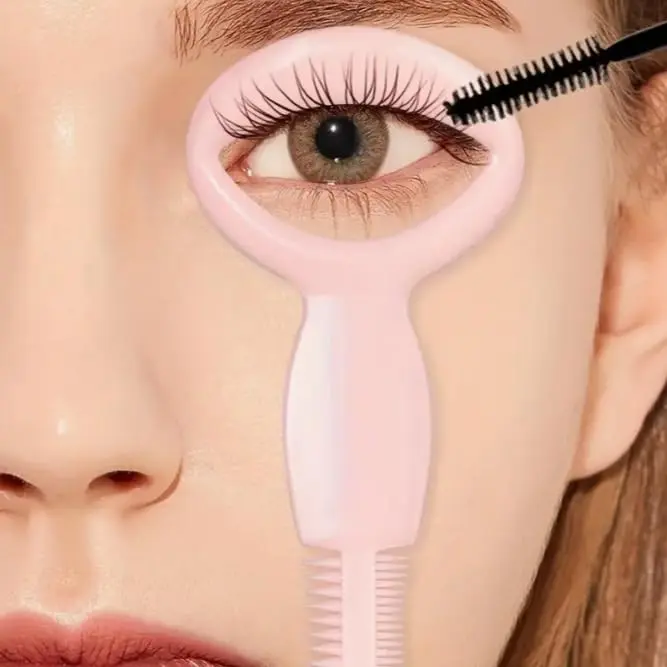 3-in-1 Lash Guard Flexible Silicone Mascara Shield & Eyelash Comb - Portable Makeup Tool, Makeup Accessories, Compact, Curved Edges, Eco-Friendly Beauty Equipment, Lightweight, Smudge-Proof, Reusable Washable for Beginner Flawless Daily Application