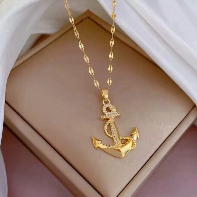Anchored in Hope Necklace, Unisex Religious Christian Jewelry, Faith-Inspired Accessory for Daily Wear to Stay Connected to Beliefs