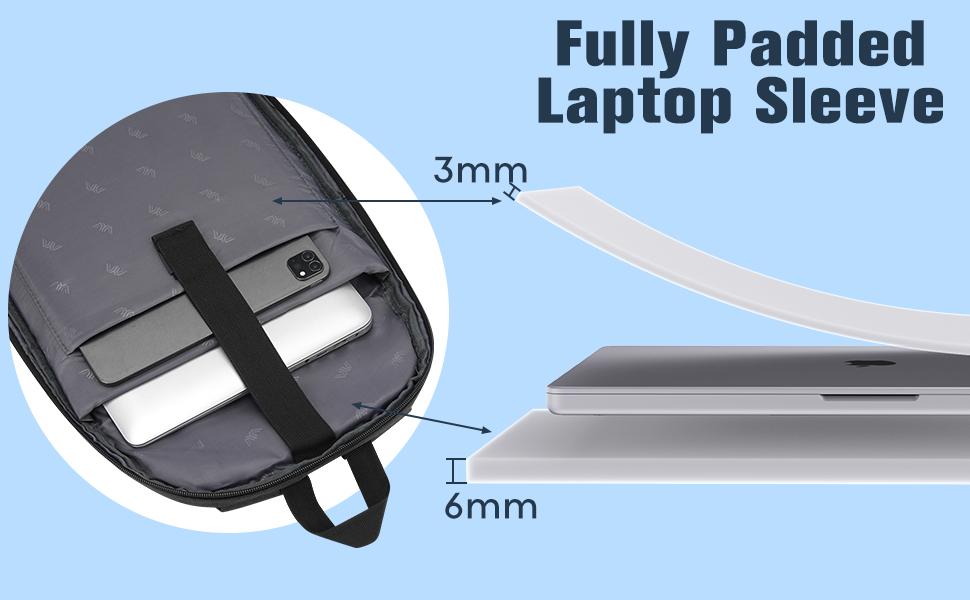 kadilong 15 Inch Laptop Backpack, Large Capacity Backpack with USB Charging Port & Headphone Jack, Water Resistant Multi-compartment Bookbag for Teens, College Students, Working Adults, School, Work, Office, Business Trips, Travel & Daily Commute