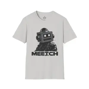 Meetch Graphic Tee | Robot Head Portrait T-Shirt