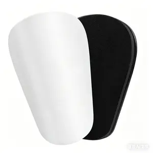 White ultra-mini soccer shin guards, suitable for toddlers, children, teenagers, and adults - Ultra-mini soccer shin guards - Super small shin guards, lightweight and comfortable.