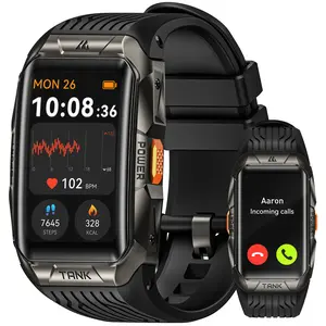 KOSPET X2 Smartwatch,Auto Fitness Tracker,Bluetooth Calling,44-Day Battery Life,50M Waterproof,AMOLED Display,Full-Metal, Android and iOS Watches Black,Wearable,Watches Men,Heart Rate Monitor,tech accessories,Blood Pressure Monitor,New Year Pick