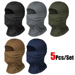 5-piece set of unisex breathable sun protection masks--multifunctional neck scarf and headscarf, elastic fit, lightweight and durable, hand washable, suitable for outdoor sports/running/hiking/fishing, fishing gear, multifunctional accessories,