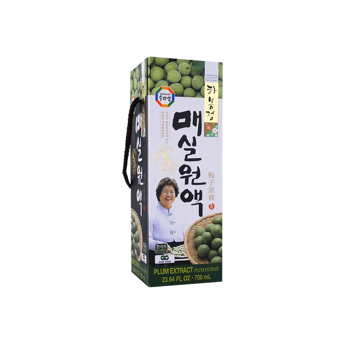 LENITH SURASANG Korean Plum Concentrate 700ml - Natural Fermented Green Plum Juice Elixir for Health & Refreshment
