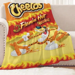 cheetos blankets Are Comfortable and Durable Flannel Blankets, Suitable for Office Sofa Naps, and Can Be Used All Year Round.