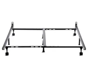 Brookside Adjustable Metal Bed Frame - Rug Rollers - Twin-Kin