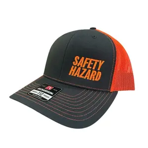 Safety Hazard Embroidered Hat