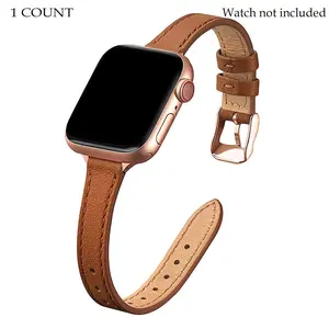 Women's Leather Strap for Apple Watch Series Ultra/se/xd-1, Multiple Sizes Available, Tight Fit Design, Elegant Style Accessory, Wearable, Smart Watch Straps, Smart Watch Accessories