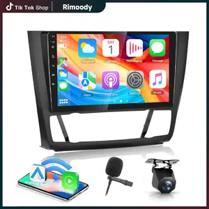 Rimoody [2+64G] Car Stereo for BMW 1 Series E87 E81 E82 E88 2008-2012 (Auto A/C) - 9 Inch Touchscreen Android Car Radio with Wireless Carplay and Android Auto/DSP/GPS/SWC + AHD Backup Camera