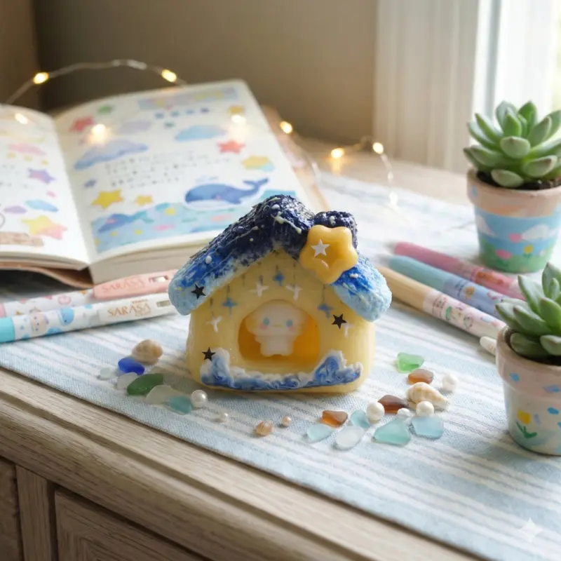 Pawtoto Starry Kitten Squishy Toy - Handmade Food-Grade Silicone, Creamy Clay Feel, Soft, Quick Rebound, Fidgets Squishies, Stress Relief Squishy, Kawaii Squishies, Sensory Stress Reliever, Squishy Stress Balls, Cute Squishy