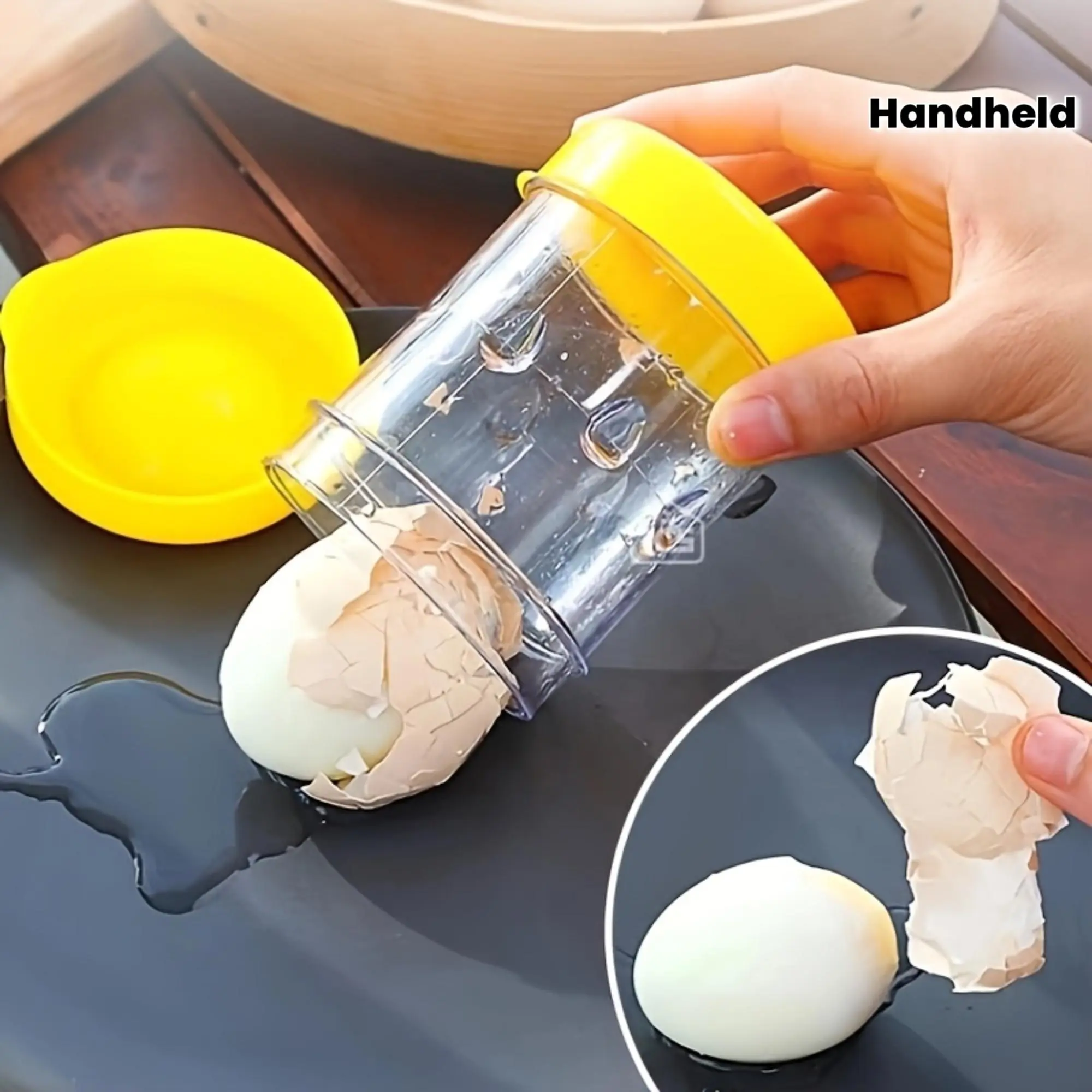 Handheld Eggshell Separator for Peeling Boiled Eggs