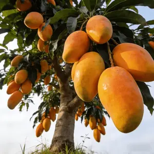 A new mango seedling. Authentic mango variety. Dwarf and space-saving. Cold and drought tolerant. Results of the year. Easy to plant for beginners