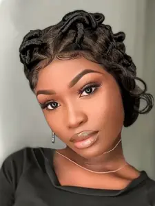 Full Lace Retro Curl & Braid Wig, Glueless Wig, Hand-Braided Hairpiece, Unique Design for Fashion Lovers, Stylish Accessory for Any Occasion