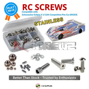 RCScrewZ Stainless Screw Kit sch043 for Schumacher Eclipse 5 1/12th LMP12 On-Road Car (#K203) | SET
