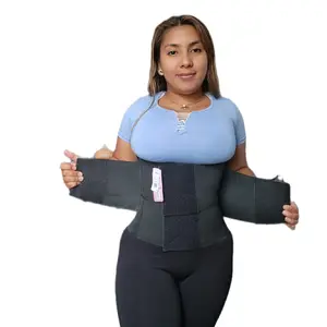 Colombian elastic hourglass waistband girdle girdle highwaist Compression Womenswear Shapewear Straps Belts