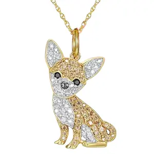 🐶 💖   Trendy Chihuahua Necklace for Dog Moms |   Gold-Tone Pet Memorial Jewelry Gift - Perfect Birthday/Christmas Present for Chihuahua Lovers 🔥 Accessory Elegant