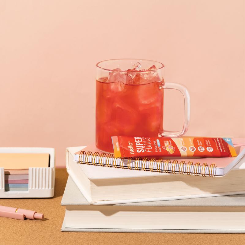 Nello Superfocus – Nootropic Drink Mix with Lion’s Mane, Rhodiola & Alpha-GPC – Supports Memory, Brain Health & Mental Stamina, Enhances Clarity & Sharpness, Helps Fight Brain Fog – Travel Packets (20 Servings) Healthcare Convenient