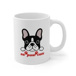 Supawcute Ceramic Mug 11oz - Perfect for Coffee and Tea
