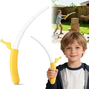 3D Printed Extendable Banana Sword Toy - Retractable Plastic Katana Wand with Extendable Size for Cosplay Play, Adolescents & Adults, Festive Party Bag Gift