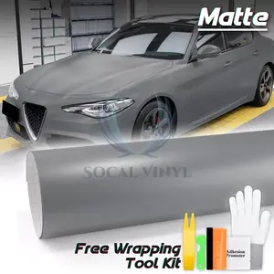 Matte Flat Nardo Gray Flat Vinyl Wrap Sticker Decal Film Bubble Free Sheet