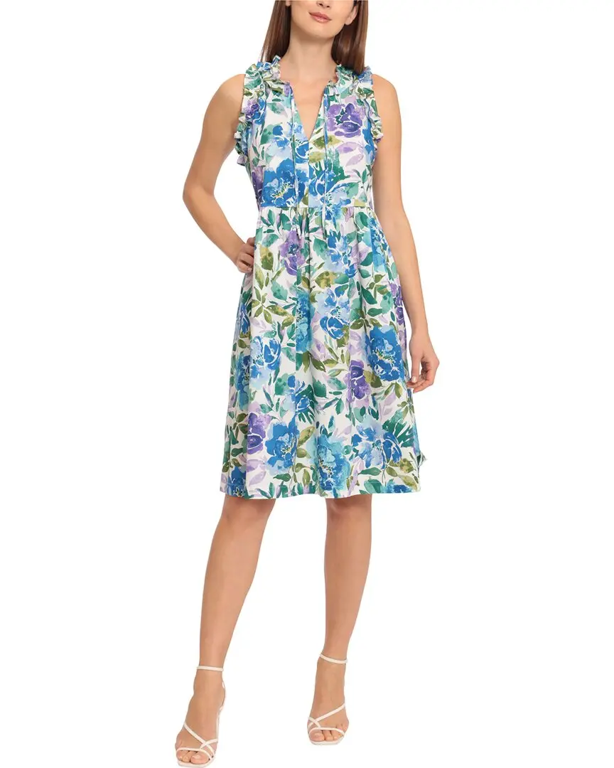 Maggy London Tie Neck Dress