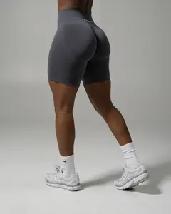 Pump Mid Rise Biker Short - Thunderstorm