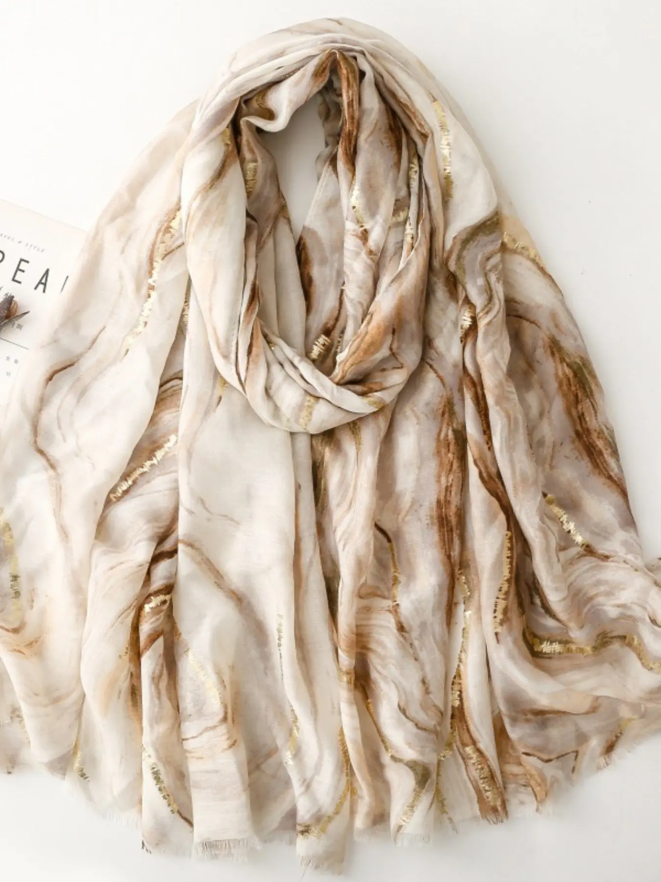 Women's Elegant Fashion Winter Scarf 90x180cm Floral Pattern Shawl Bohemian Hijab for Outerwear Spring Large Size Floral Print Scarf Boho Style Scarf Boho Floral Scarves