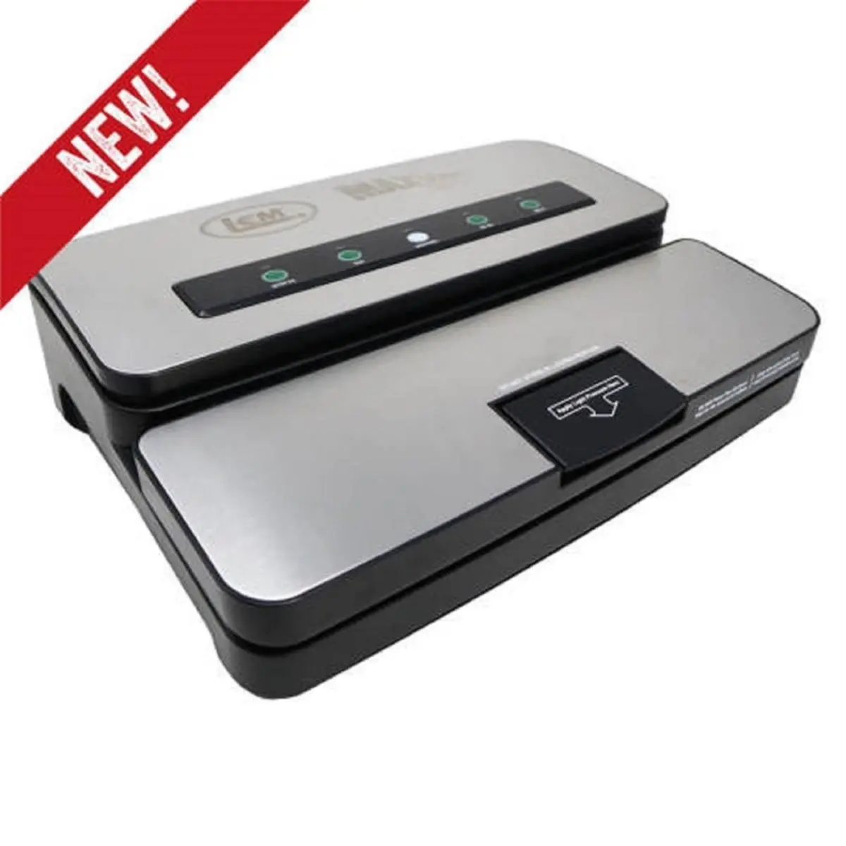 212 MAIN MAXVAC 250 Automatic Vacuum Sealer Machine, Industrial-Grade Stainless Steel Kitchen Appliance with Detachable Cord, Black & Silver Household Device, Kitchen Appliances, Automatic Food Sealer