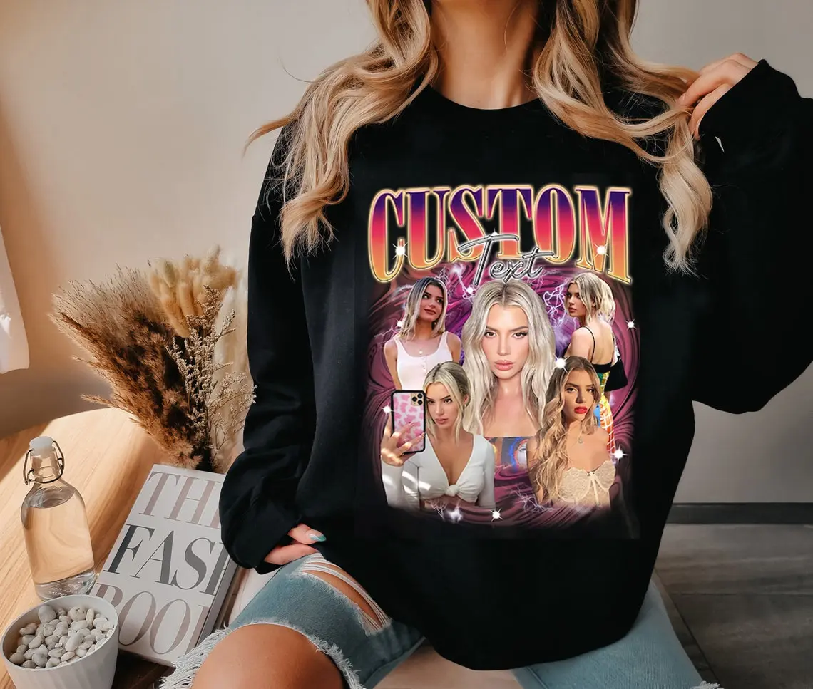 Custom Bootleg Rap Sweatshirt, Vintage Custom Funny Rap Shirt, Custom 90s Vintage Bootleg Shirt, Custom Photo Vintage T-Shirts, Gift for Her, Gift for Him, Valentine Gift Shirt, Valentine Gift Shirt Top Womenswear