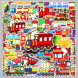 50PCS Small Train Series Stickers, Truck Car Decal, Suitable for Faith Based Designs Such As Scrapbooks, Diaries, Laptops, Water Bottles, Cars, Etc., with Positive Messages As Gifts