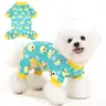XPUDAC 1-Count Cozy Fabric Pet Pajama, Cute Cartoon Duckie Print Breathable Warmth Sleepwear, Universal Size Dog & Cat Shirts & Vests, Christmas Halloween Gift Idea for Pet Lovers