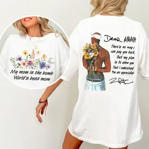 Happy Mother's Day Dear Mama Tupac Unisex Shirt There's No Way I Can Pay You Back Tee - 2Pac Quotes T-Shirt Cotton Relaxed Fit Vintage Rapper Sweater