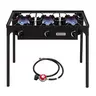 ROVSUN 1/2/3/4 Burner Propane Gas Stove,75000-225000 BTU High Pressure | CSA Regulator Included | Perfect for Camping, Turkey Frying, Home Brewing & More,TikTokShopBlackFriday