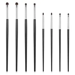8 PCS Eyeliner Brushes Set, Mini Eye Makeup Brush Set Ultra Thin Brush Precision Fine Point Eyeliner Brush Flat for Eyeshadow, Eyeliner, Powder, Cream & Liquid Concealer