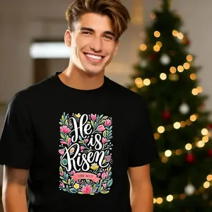 Christian Easter Couple Shirt Floral Easter Shirt Jesus Resurrection Shirt Easter Gift Floral Christian Shirt