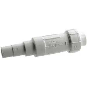 212 MAIN Adjustable PVC Solvent Weld Repair Coupling Fitting (Model 511-53-34-34B), 0.75 in. (3/4") PVC Material with Double O-Rings, for Existing Pipe Repairs & Expansion