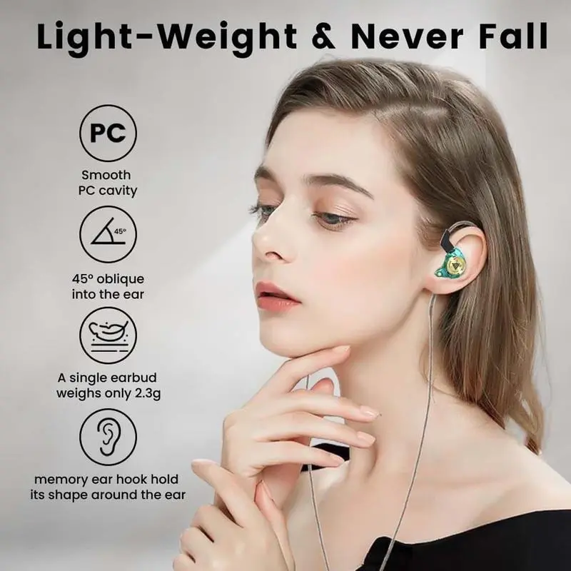 QKZ AK3 Portable Wired In-Ear Earphones with Mic, HiFi Subwoofer, Noise Cancelling, 3D Stereo Sound, Silica Gel Design for Gaming, Sports, Compatible with Phones, Laptops & Electronics, Laptop
