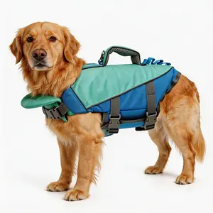 Dog Life Jacket with Rescue Handle, High Visibility, Super Strong Buoyancy, Adjustable Straps, Easy Identification, Water Safety Vest