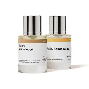 Sensual Sandalwood, Dossier, Unisex Bundle, 2x50ml, Musky Sandalwood, Woody Sandalwood