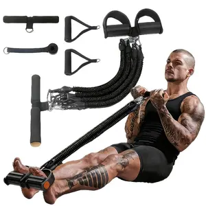 5 In 1 Multifunctional Leg Stretcher, Elastic Fitness Resistance Band Sit Up Assistant, Portable Foot Pedal Trainer For Arm Leg Abdomen Home Outdoor Yoga Workout Equipment