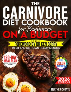 The Carnivore Diet Cookbook for Beginners on a Budget: $7/DAY 120-DAY MEAL PLAN, SMART SHOPPING & EASY MEAT-BASED RECIPES FOR WEIGHT LOSS Paperback – April 15, 2025