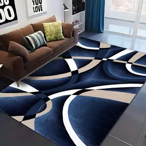 Irregular Geometric Pattern Floor Mat, Non-slip Soft Floor Carpet, Decorative Area Rug for Home Living Room Bedroom Hotel Dormitory