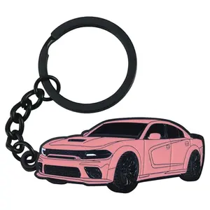 Dodge Challenger Dakota Charger SRT Keychain, Premium Car Accessories Key Fob for Dodge Owners, For Charger Durango Caravan & Avenger Fans, Modern Automotive Gift for Daily Carry & Car Enthusiasts