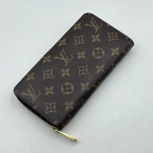 Pre-owned Louis Vuitton Leather Small Leather Goods Monogram Zippy wallet