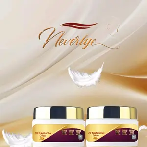 Neverlye 3D Extreme Brighten Face Cream for Skin Repair with 4.5Oz Peptides Hyaluronic Acid & Collagen for Youthful Soft Finish