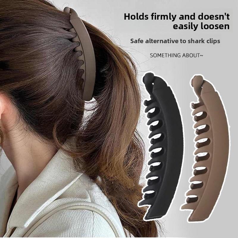 Popular banana hair clip, large size for thick hair, back-of-the-head clip, high ponytail claw clip, vertical clip that doesn't damage hair, twist clip
