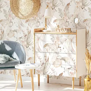 Self Adhesive Leopard Print Wallpaper, Removable Wall Sticker, Wall Decor for Home Living Room Bedroom Kitchen, Home Decor Supplies, Decorative Wallpaper